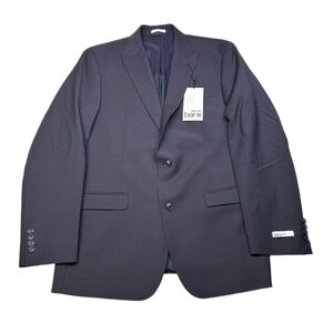 Bar III Slim Fit Suit Jacket Mens 42L 42 Burgundy Red Wool Blend $425‎ NEW